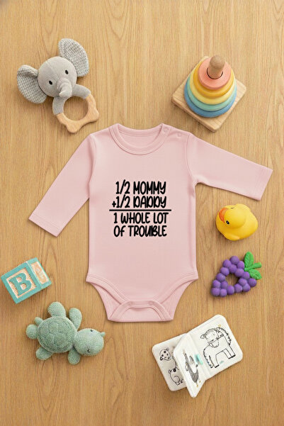 LORVEX Baby Bodysuit (with Snaps) Cute Bodysuit Trouble Printed