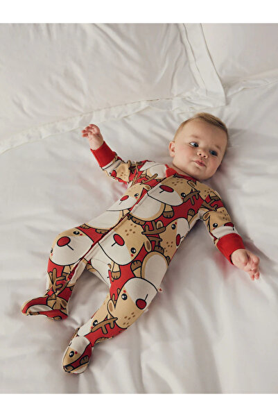 Next Baby Red Baby Christmas Character Printed 100% Cotton Sleeping Bag