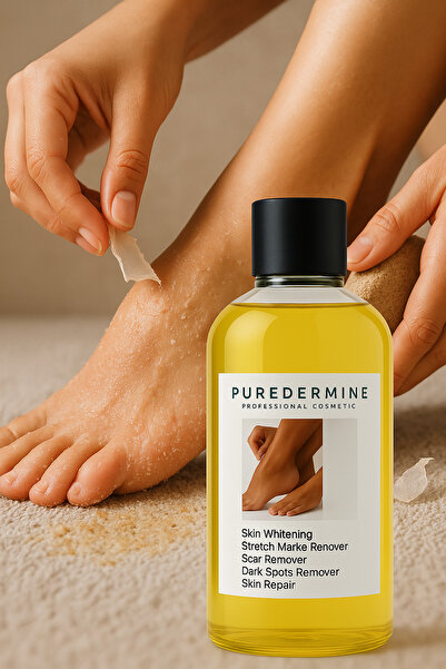 Puredermine Topuk ve Ayak Soyucu Peeling – Ölü Deri Soyucu, Çatlak Topuk Onar...