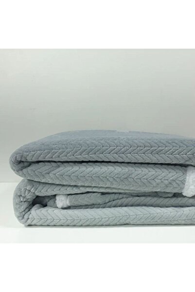 Reiashn Smart Flannel Blanket, Gray, Single Size, 220*160 cm
