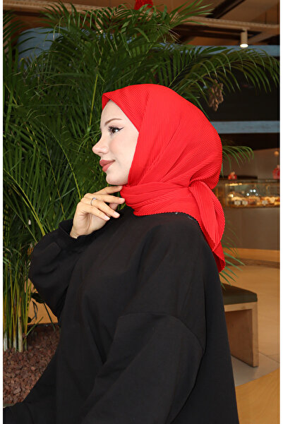 sefamerve Pilise Eşarp 70345-09 Kırmızı