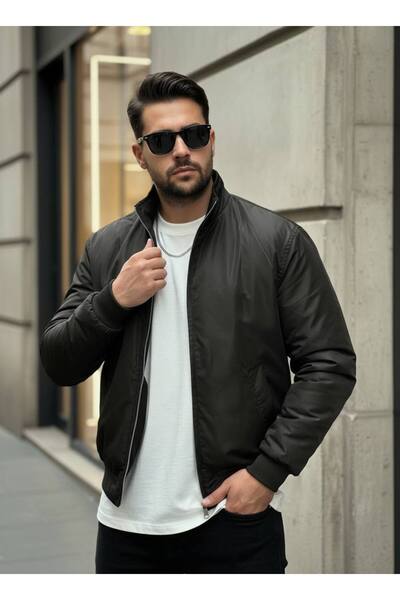 Weyeze Mock Neck Quilted Inside Coat Ag-50687Wyz