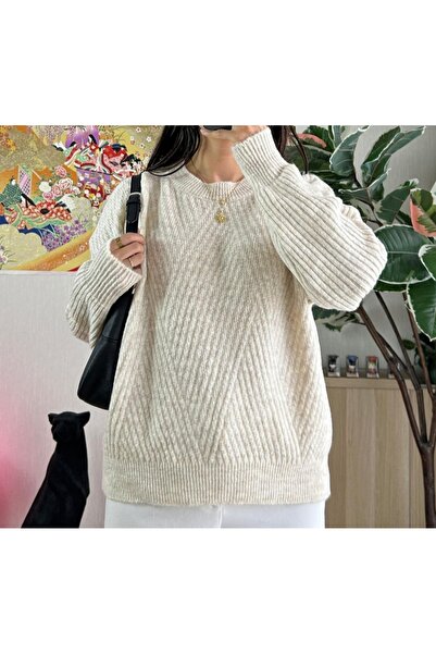 Vaniza Diamond Patterned Knitwear Sweater