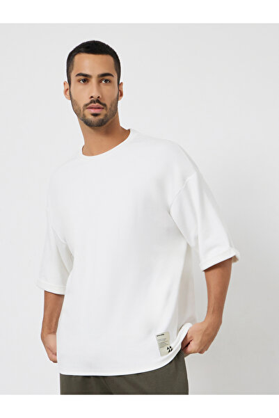 Styli Men Boxy Heavy Jersey Stretch Interlock T-Shirt