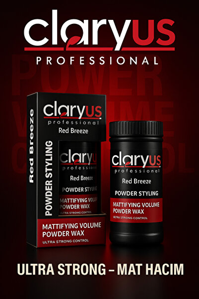 Claryus Red Breeze Mat Saç Pudrası – Ultra Strong Powder Wax – Ekstra Hacim &...