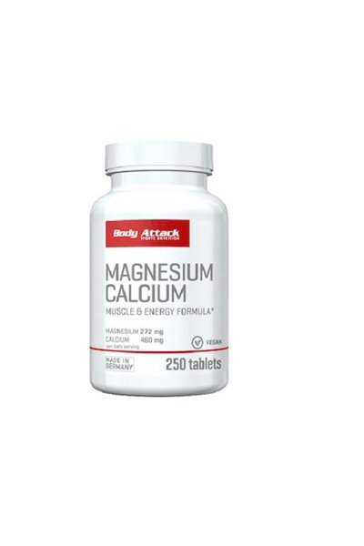Body Attack Magnesium + Calcium - 250 tablets