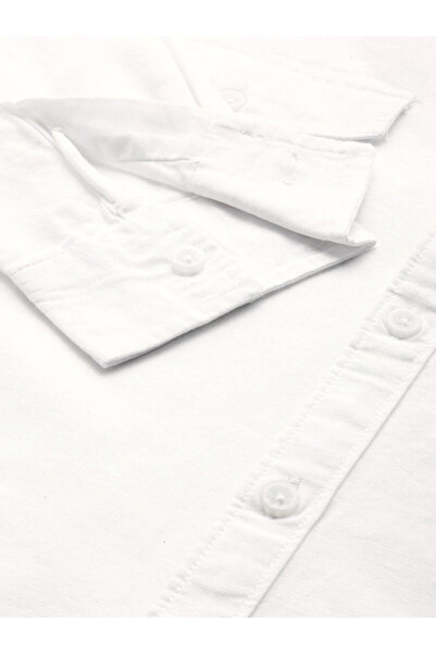 The Indian Garage Co By Styli Men White Solid Spread Collar Shirt