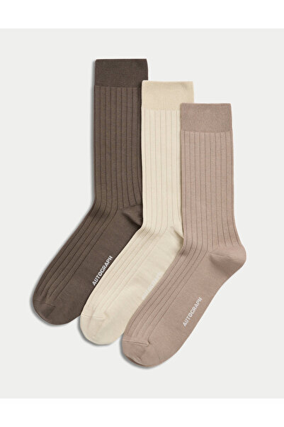 Marks & Spencer 3’lü Ribana Çorap Seti