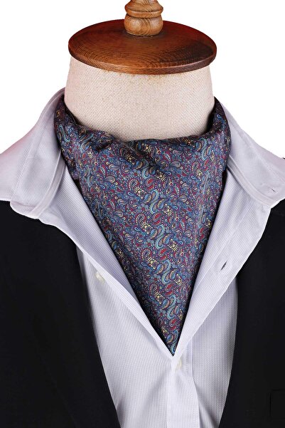 Kravatkolik Multi-Colored Shawl Pattern Men's Scarf Ascot K671