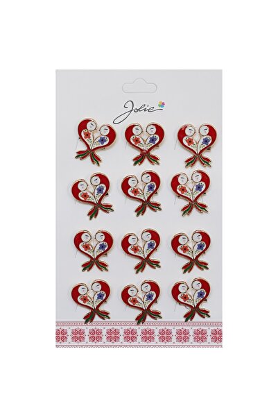Flippy Set 12 Brose Martisor Primavara Pasare Rosie στο Inima