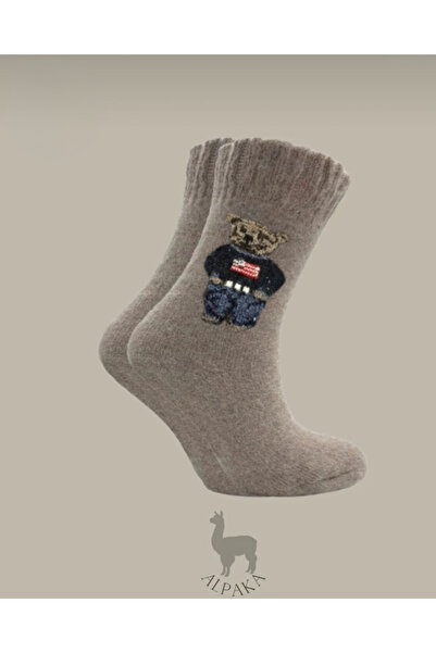 ragistore 4-Piece Teddy Bear Women's Alpaca Wool Winter Thick Socks