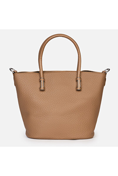 LanaFashion Women's eco-leather shopper bag with simple design and long straps 27*20 cm CRL1491