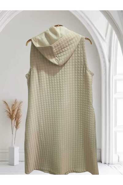 HESNA Thin Quilted Hooded Vest