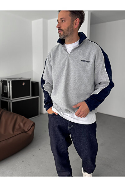 BYBASICMAN Gray Polar Forever Sweatshirt Pm-0027