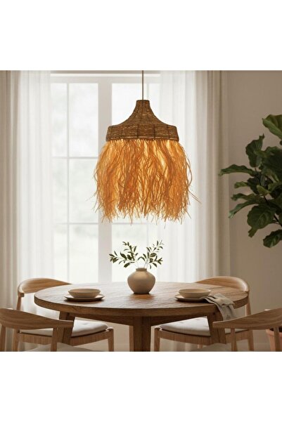 Genericc Single Pendant Braided Design | Hanging Wicker | E27 Lamp Base | 40 cm