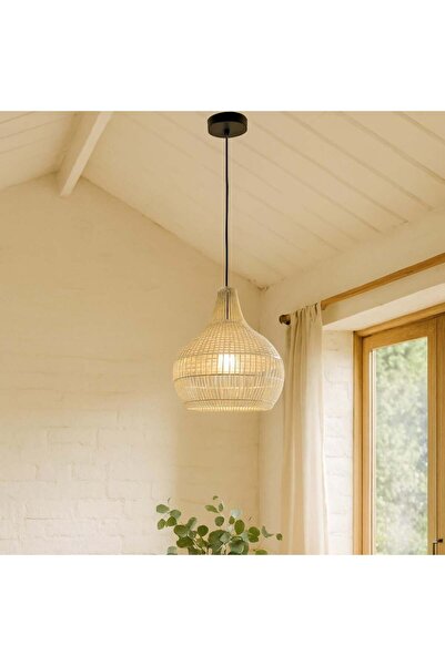 genernic Rustic Natural Single Pendant with Modern Design – E27 Base