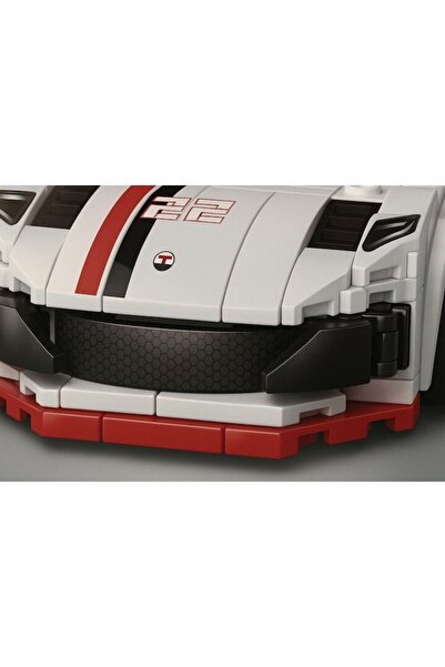 OEM Sports car construction set, pull-back, 241 pieces, white, At Lightning Speed, ages 6+