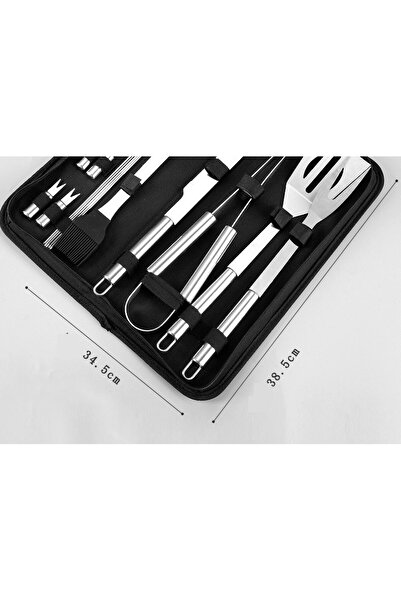 Flippy Set of 9 Grill Utensils, Flippy, Stainless Steel, Oxford Bag, Silver