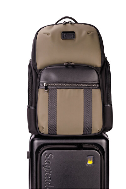 Sagrada Catalana ARDENA-115 – Black-Green Laptop Backpack