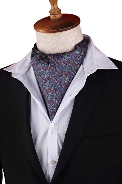 Kravatkolik Multi-Colored Shawl Pattern Men's Scarf Ascot K671