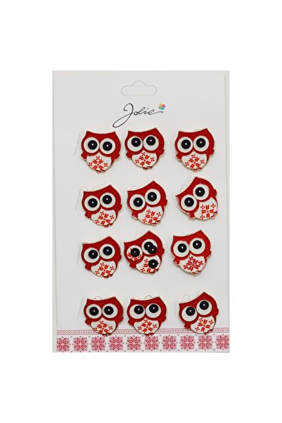 dng Set de 12 broșe Mărțișor pentru copii - Bufniță