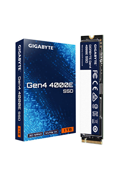 Gigabyte Gen4 1TB M.2 4000E SSD Up to 4000 MB/s Up to 3900MB/s PCI Express 4.0x4 NVMe