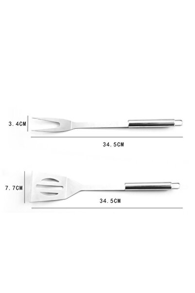 Flippy Set of 5 Grill Utensils, Stainless Steel, Oxford Bag, Silver