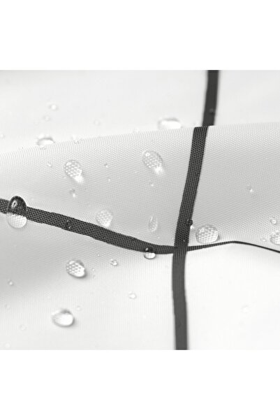 Generic Shower curtain, white/check, 180 x 200 cm