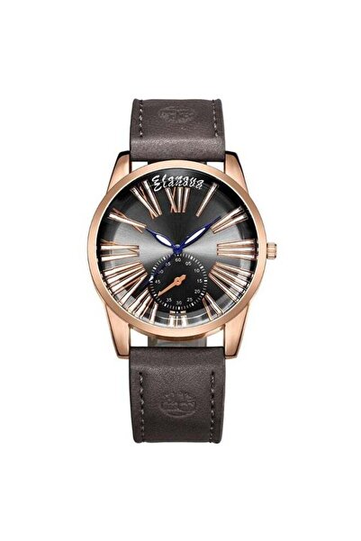 Elanova Men's Analog Watch with Leather Strap EL43G