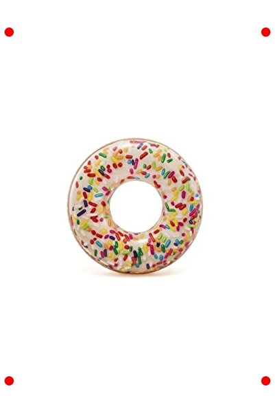 markentegra Donut Patterned Giant Inflatable Pool Float - 114 cm