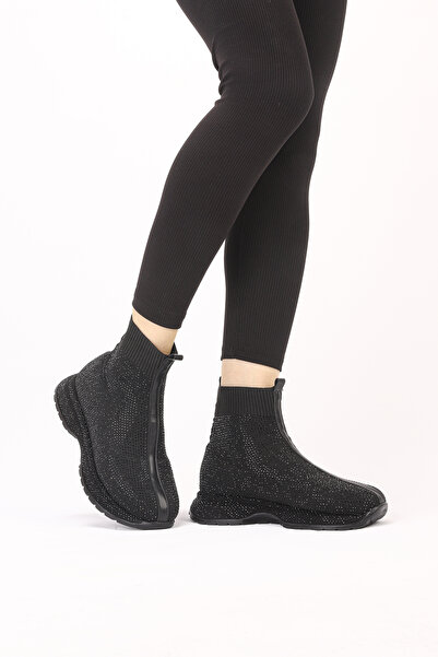 Nilsa Shoes Γυναικείες Ορθοπεδικές Χειμερινές Μπότες με Πέτρινες Λεπτομέρειες...