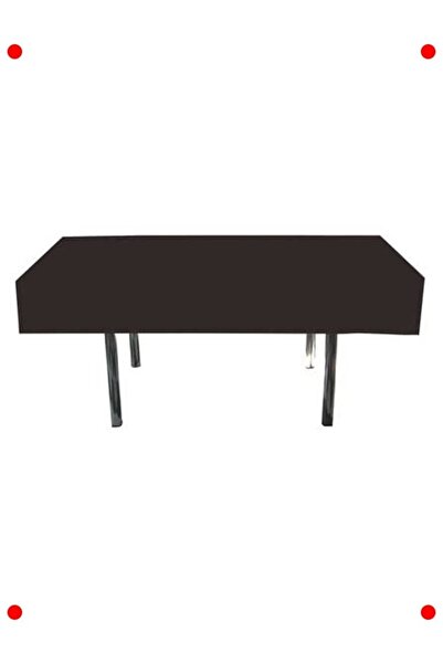 markentegra مفرش طاولة أسود سادة - 137 × 183 سم