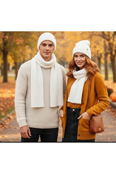 MODA MAÇKA PARK Mercerized Kaşkol Beret Set