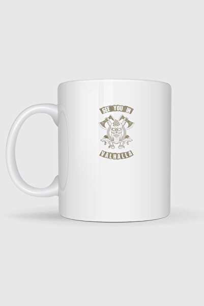 Bahriyeli Collection Valhalla See You Later Printed Mug Cups