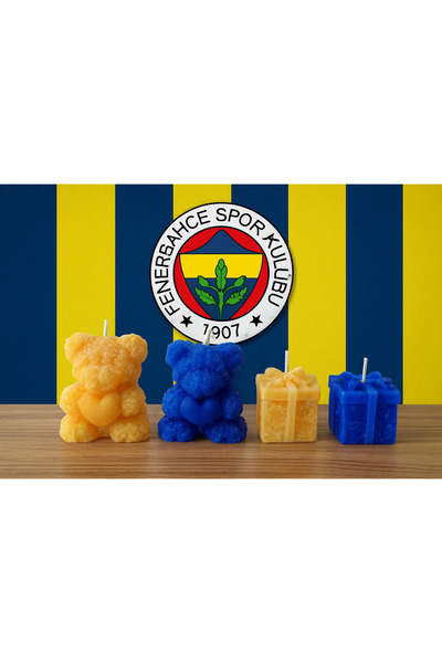Chemistrycandle Sarı-Lacivert Tutkunlara Özel: Fenerbahçe Temalı Dekoratif Mu...