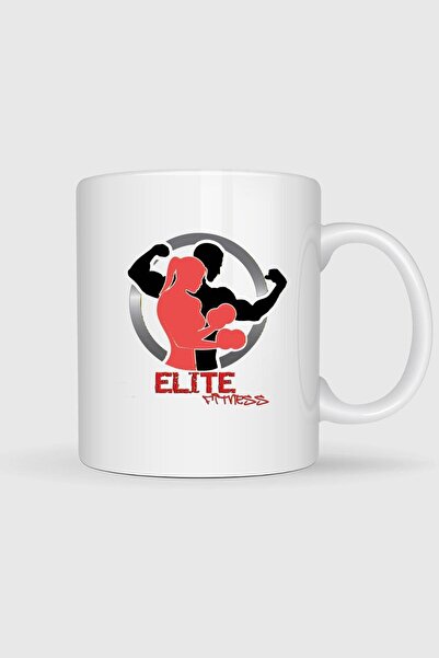 Bahriyeli Collection كوب بشعار Elite Fitness مطبوع