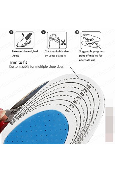 Generic Shoe insoles, orthotic arch support pads, insoles for flat foot pain relief