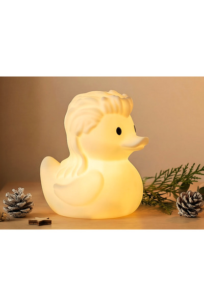 Atsutech Sevimli Ördek Pilli Mum Gece Lambası | 3D Baskı Dekor | Tealight Sar...