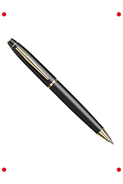 232premiumquality قلم رصاص ميكانيكي بتفاصيل ذهبية سوداء غير لامعة
