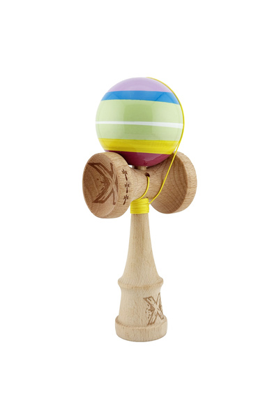VİBE Kendama X SPECTRUM, Super Sticky Legendary Large Cups, Metal Bearing with Thread 55 cm, Multicolor