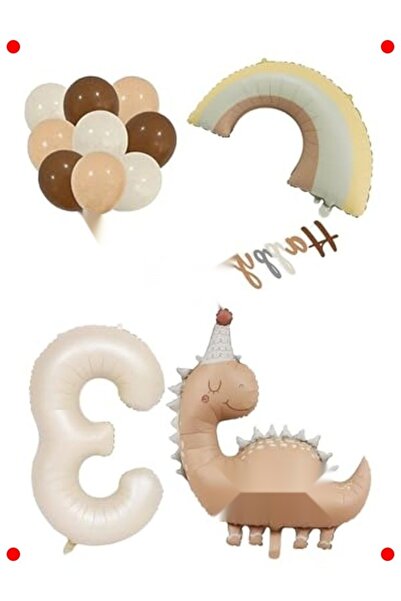 markentegra مجموعة حفلات عيد ميلاد الديناصورات الرجعية (عمر 3 سنوات)