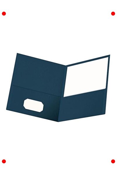 markentegra Double Pocket Letter Size File - 25 Pieces Dark Blue