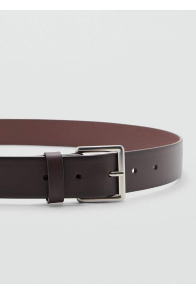 MANGO Man Tokalı deri kemer