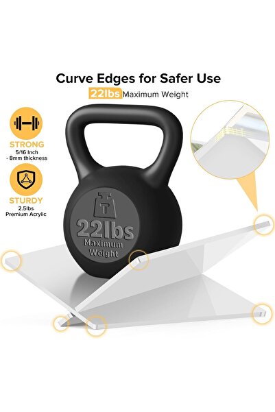 ALAYRA International Clear Acrylic Book Stand Large 31.8×24.1×14.5 cm – Cookbook & Bible Holder