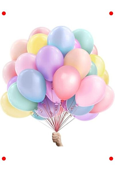 markentegra 25 Party Balloons - Natural & Multicolored