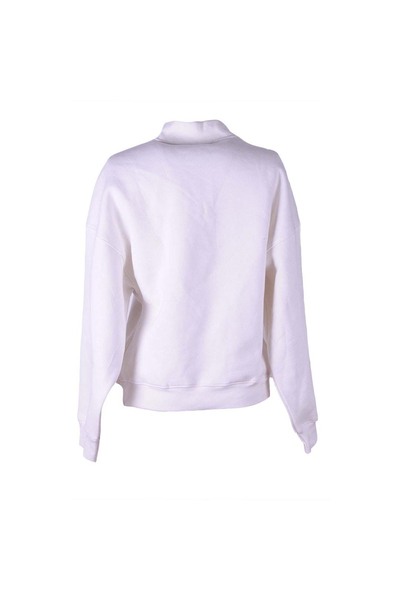 trender guler ridicat Hanorac pentru femei Ecru cu fermoar tricou 26KL71S95008