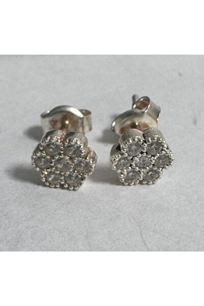 Jolie Silver Cercei din argint 925, 1,39 g, mini zirconiu cu flori,