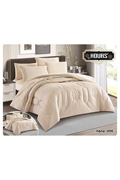 HOURS Lina winter bedspread, single and a half size, plain velvet