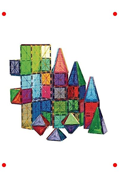 ulupazarlama 100 Parça Şeffaf Manyetik Yapı Seti