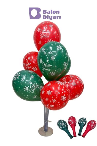 BALON DİYARI 7 baloane și suport pentru baloane de Crăciun de bună calitate